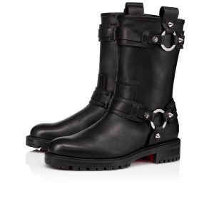 Christian Louboutin Bikita Lug Calf Boots Bot Kadın Siyah | Türkiye CP5-14971L1