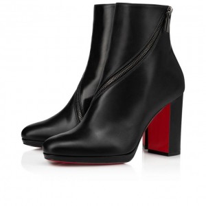 Christian Louboutin Birgitta 100 100 Calf Boots Bot Kadın Siyah | Türkiye ZG4-45124J1