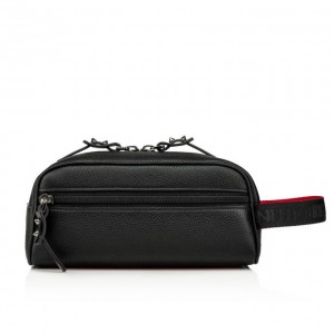 Christian Louboutin Blaster Classic Leather Pouches Kese Çanta Erkek Siyah | Türkiye FX7-14641C2