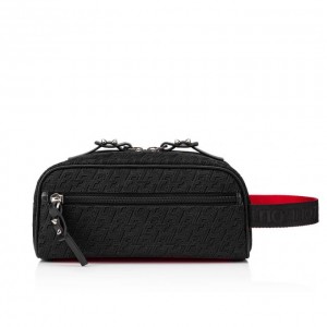 Christian Louboutin Blaster Creative Fabric Pouches Kese Çanta Erkek Siyah | Türkiye XX0-21872H5