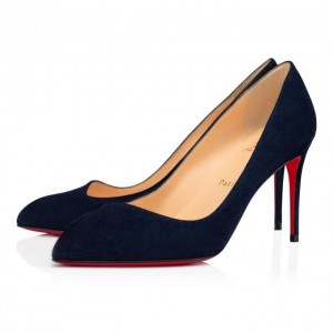 Christian Louboutin Corneille 085 85 Nocturne Veau Velours Pumps Stiletto Kadın Siyah | Türkiye PE2-91769Z6