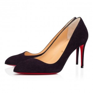 Christian Louboutin Corneille 085 85 Veau Velours Pumps Stiletto Kadın Mavi | Türkiye XU3-12201T4