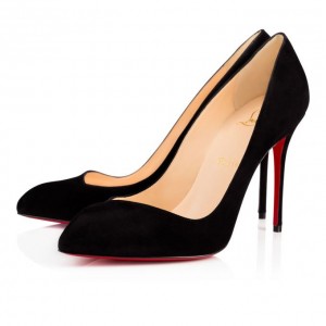 Christian Louboutin Corneille 100 100 Veau Velours Pumps Stiletto Kadın Siyah | Türkiye DP8-53295I0