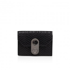 Christian Louboutin Elisa Ankle Card Holder Creative Leather Card Holder Kartlık Kadın Siyah | Türkiye HA3-12271G7