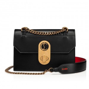 Christian Louboutin Elisa Leather Cross Body Bags Atlet Çanta Kadın Siyah | Türkiye JF7-16051Q6