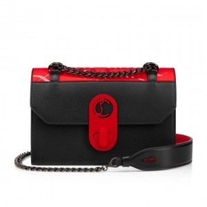 Christian Louboutin Elisa Small Gomme Cross Body Bags Atlet Çanta Kadın Kırmızı Siyah | Türkiye ZW7-63246V4