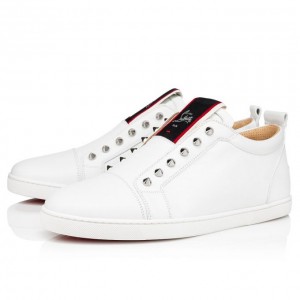 Christian Louboutin F.A.V Fique A Vontade Calf Sneakers Spor Ayakkabı Erkek Beyaz | Türkiye IX1-38823E1