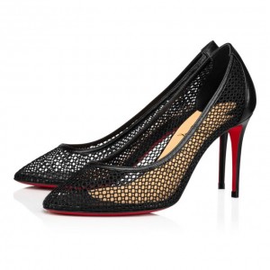 Christian Louboutin Filomena 85 Lace Pumps Stiletto Kadın Siyah | Türkiye ZJ7-99419G2