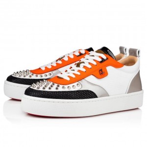 Christian Louboutin Happyrui Spikes Creative Leather Sneakers Spor Ayakkabı Erkek Renkli | Türkiye GT5-14701G5