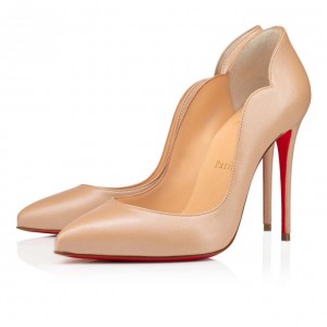 Christian Louboutin Hot Chick 100 Nappa Pumps Stiletto Kadın Bej Rengi | Türkiye YU3-82158Q9