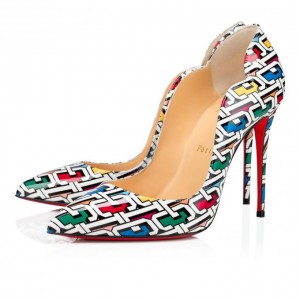 Christian Louboutin Hot Chick 100 Patent Pumps Stiletto Kadın Renkli | Türkiye ZU0-75817V3