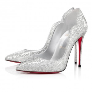 Christian Louboutin Hot Chick 100 Specchio/Laminato Pumps Stiletto Kadın Gümüş | Türkiye KM0-41054J4