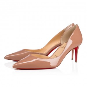 Christian Louboutin Iriza 070 70 Patent Pumps Stiletto Kadın Bej Rengi | Türkiye JC7-09260S3