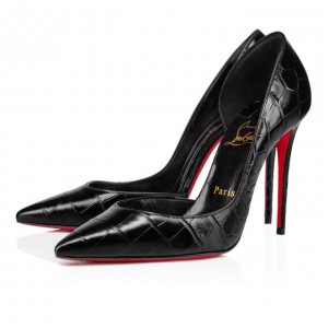 Christian Louboutin Iriza 100 Calf Pumps Stiletto Kadın Siyah | Türkiye XC3-47014K4