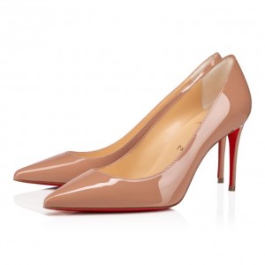 Christian Louboutin Kate 085 85 Patent Pumps Stiletto Kadın Bej Rengi | Türkiye LM3-25752Q1