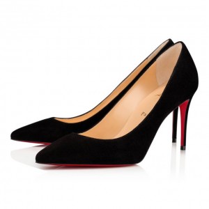 Christian Louboutin Kate 085 85 Veau Velours Pumps Stiletto Kadın Siyah | Türkiye VI3-89448X7