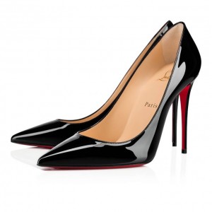 Christian Louboutin Kate 100 100 Patent Pumps Stiletto Kadın Siyah | Türkiye JN3-08630I1