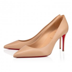 Christian Louboutin Kate 85 1/Lin 1 Nappa Pumps Stiletto Kadın Bej Rengi | Türkiye JQ0-15341Q8