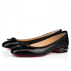 Christian Louboutin La Massine 000 Nappa Flats Düz Ayakkabı Kadın Siyah | Türkiye UW0-37733T2