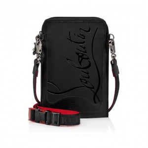 Christian Louboutin Loubilab Gomme Pouches Kese Çanta Erkek Siyah | Türkiye IF6-71047S0