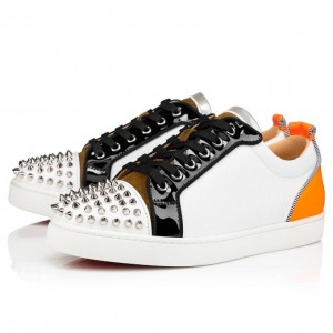 Christian Louboutin Louis Junior Spikes Orlato Creative Fabric Sneakers Spor Ayakkabı Erkek Renkli | Türkiye YJ4-99569V3