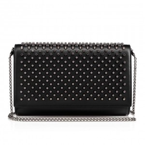 Christian Louboutin Paloma Clutch Classic Leather Cross Body Bags Atlet Çanta Kadın Siyah | Türkiye AH5-83778G5