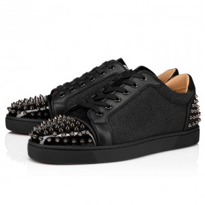 Christian Louboutin Seavaste 2 Creative Leather Sneakers Spor Ayakkabı Erkek Siyah | Türkiye VP2-55395C6