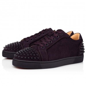 Christian Louboutin Seavaste 2 Orla 000 Mat Veau Velours Sneakers Spor Ayakkabı Erkek Mavi | Türkiye HX5-19651A8