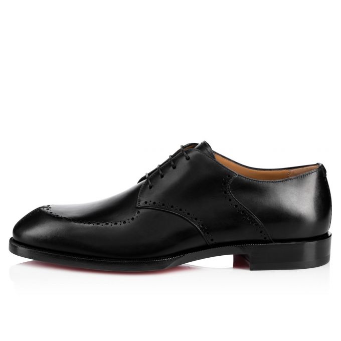 Christian Louboutin A Mon Homme 000 Calf Derby Derby Erkek Siyah | Türkiye FP5-20412P3