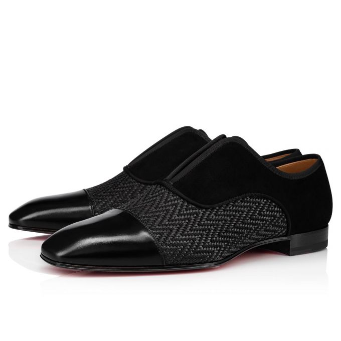 Christian Louboutin Alpha Male Calf Derby Derby Erkek Siyah | Türkiye TF8-79477O3