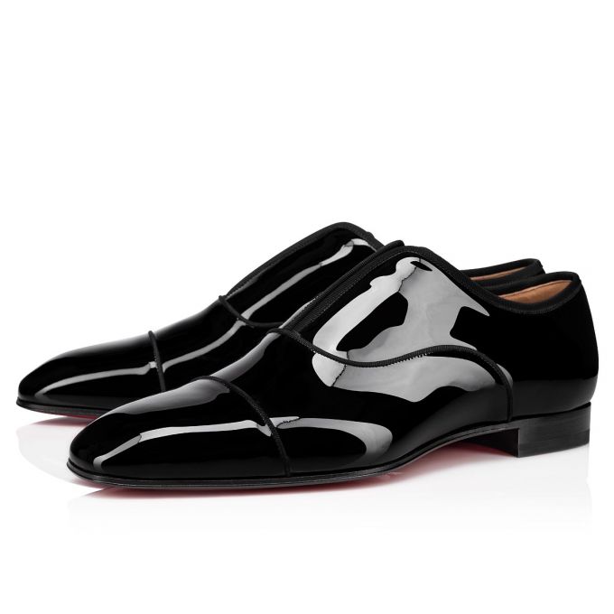 Christian Louboutin Alpha Male Patent Derby Derby Erkek Siyah | Türkiye DI2-91419C1