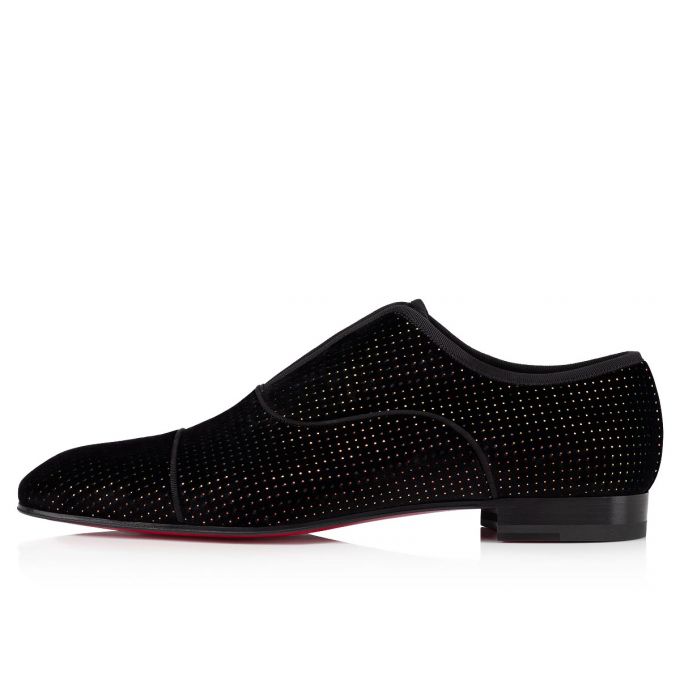 Christian Louboutin Alpha Male Velvet Derby Derby Erkek Renkli | Türkiye ZZ0-65446H3