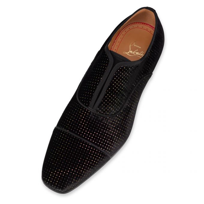 Christian Louboutin Alpha Male Velvet Derby Derby Erkek Renkli | Türkiye ZZ0-65446H3