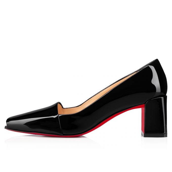 Christian Louboutin Ambretta 55 Patent Pumps Stiletto Kadın Siyah | Türkiye QK3-05060U5