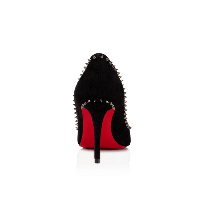 Christian Louboutin Anjalina 085 85 Veau Velours Pumps Stiletto Kadın Siyah | Türkiye CQ9-94349O9