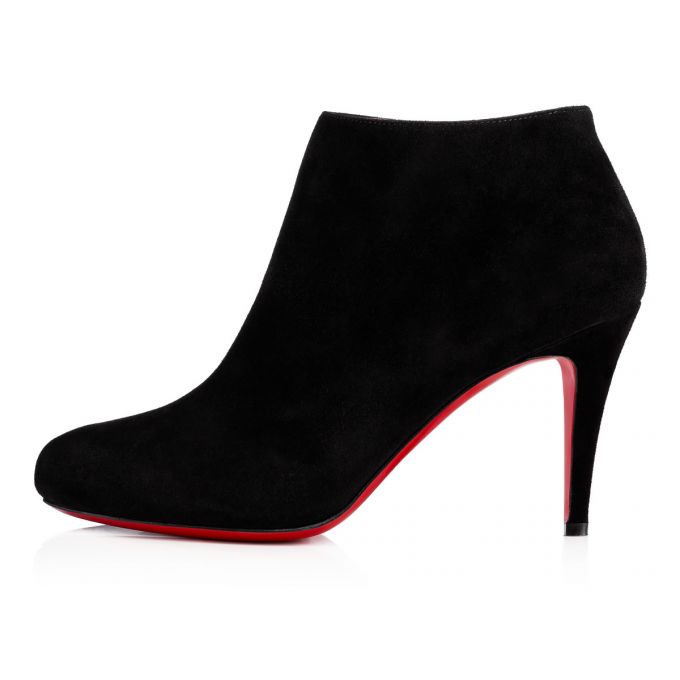 Christian Louboutin Belle 085 85 Veau Velours Boots Bot Kadın Siyah | Türkiye BC1-96119S6