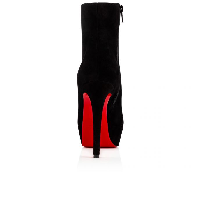 Christian Louboutin Bianca Booty 120 120 Veau Velours Boots Bot Kadın Siyah | Türkiye VJ0-45814W7