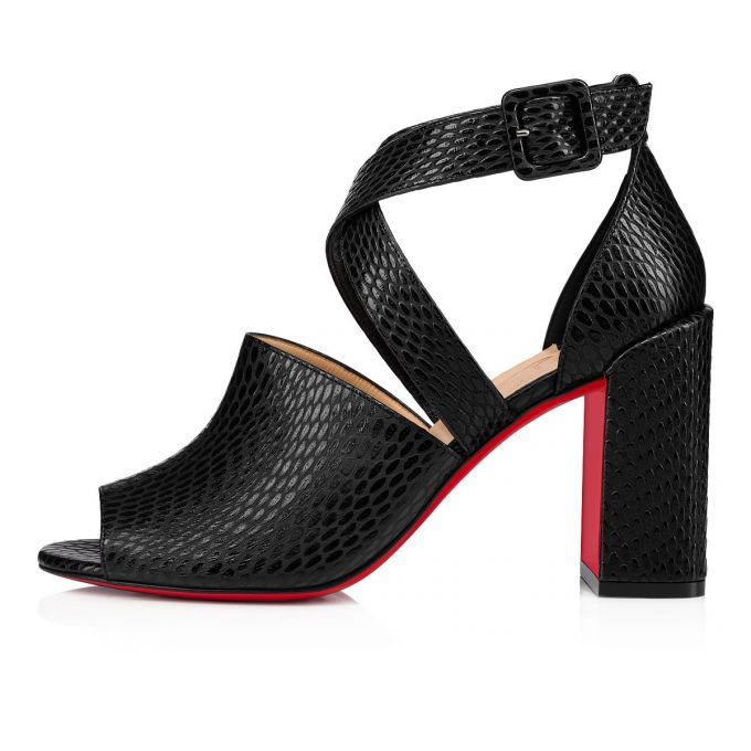 Christian Louboutin Binguetta 85 Calf Sandaletler Sandalet Kadın Siyah | Türkiye IK8-99269H3