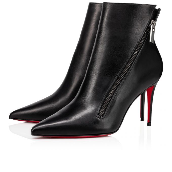 Christian Louboutin Birgikate 85 Calf Boots Bot Kadın Siyah | Türkiye BN9-03590E7