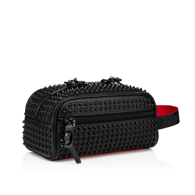 Christian Louboutin Blaster Calf Empire/Spikes/Cl Classic Leather Pouches Kese Çanta Erkek Siyah | Türkiye HT7-76557V0