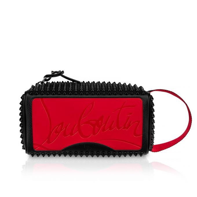 Christian Louboutin Blaster Calf Empire/Spikes/Cl Classic Leather Pouches Kese Çanta Erkek Siyah | Türkiye HT7-76557V0