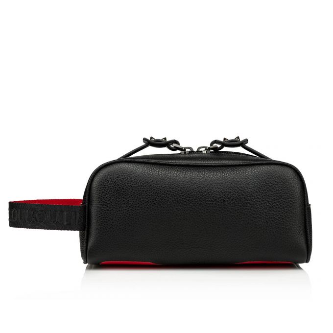 Christian Louboutin Blaster Classic Leather Pouches Kese Çanta Erkek Siyah | Türkiye FX7-14641C2