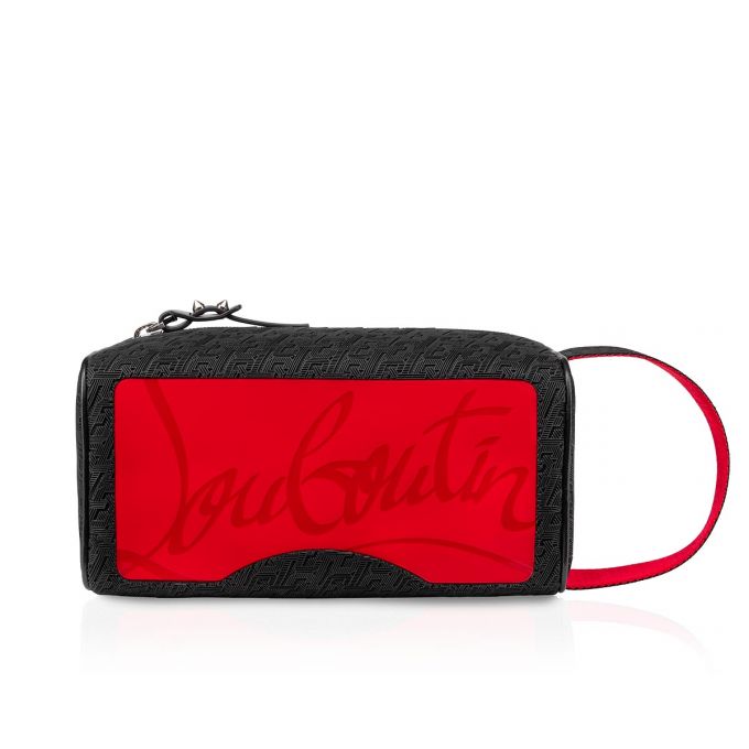 Christian Louboutin Blaster Creative Fabric Pouches Kese Çanta Erkek Siyah | Türkiye XX0-21872H5