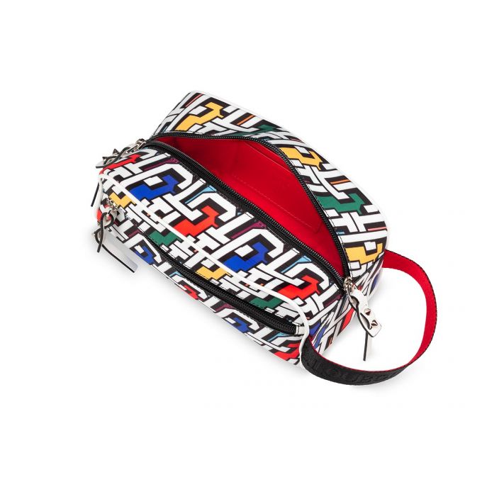 Christian Louboutin Blaster Creative Fabric Pouches Kese Çanta Erkek Renkli Siyah | Türkiye NJ2-88458P2