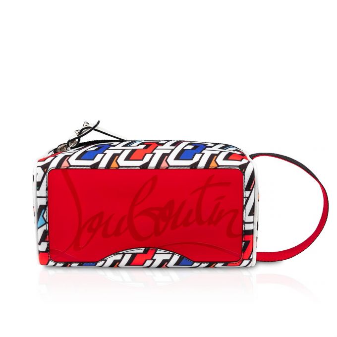 Christian Louboutin Blaster Creative Fabric Pouches Kese Çanta Erkek Renkli Siyah | Türkiye NJ2-88458P2