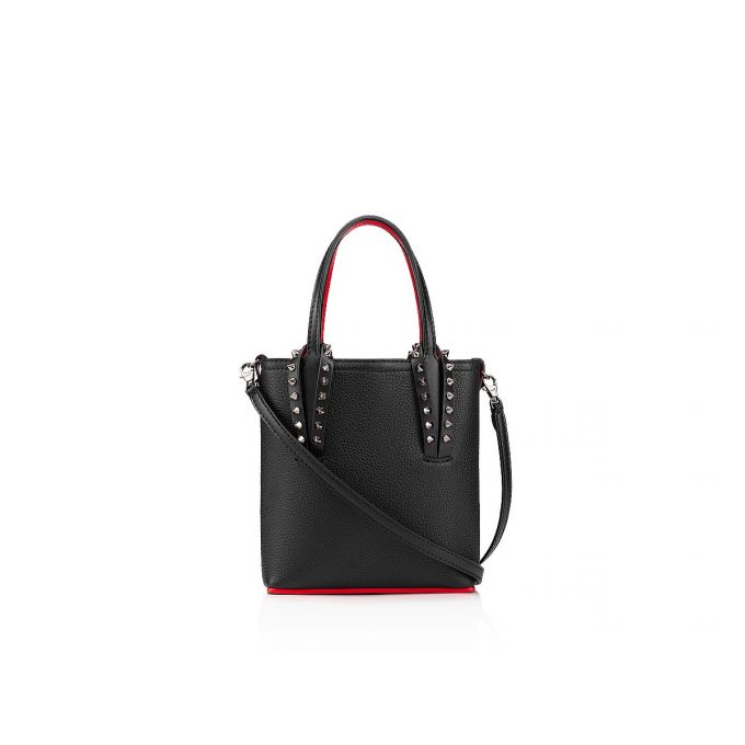 Christian Louboutin Cabata N/S Mini Classic Leather Tote Bags Tote Çanta Kadın Siyah | Türkiye XX1-92849W5