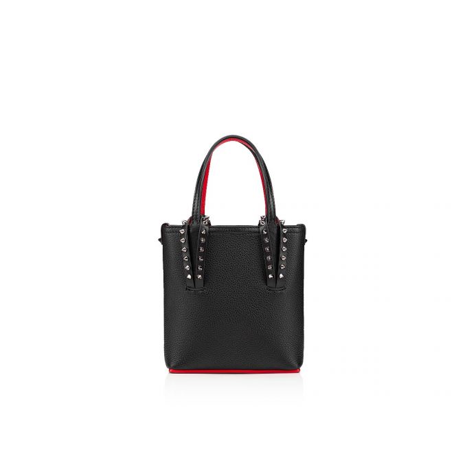 Christian Louboutin Cabata N/S Mini Classic Leather Tote Bags Tote Çanta Kadın Siyah | Türkiye XX1-92849W5