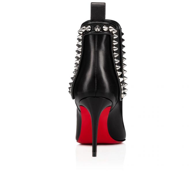 Christian Louboutin Capaboot 85 Calf Boots Bot Kadın Siyah Gümüş | Türkiye TH1-87918M5