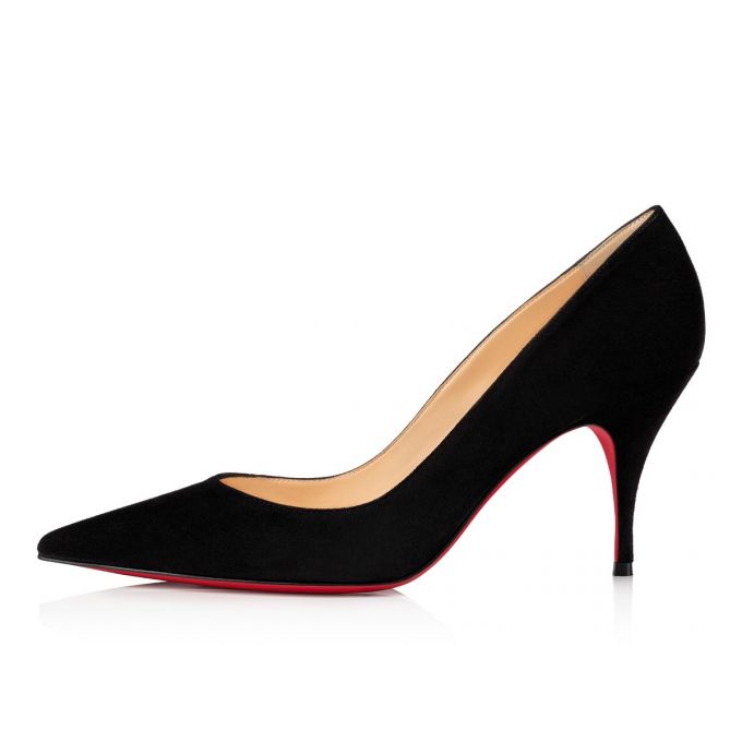 Christian Louboutin Clare 080 80 Veau Velours Pumps Stiletto Kadın Siyah | Türkiye CS3-24752V7