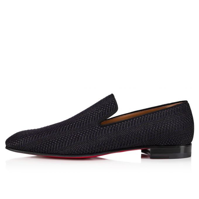 Christian Louboutin Dandelion Creative Fabric Loafer Makosen Erkek Siyah | Türkiye MK9-86508M1